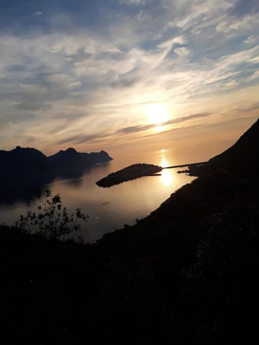 Senja, Husoy I Senja. Leilighet Med Utsikt Over Fjord Og Fjell Tofta Kültér fotó